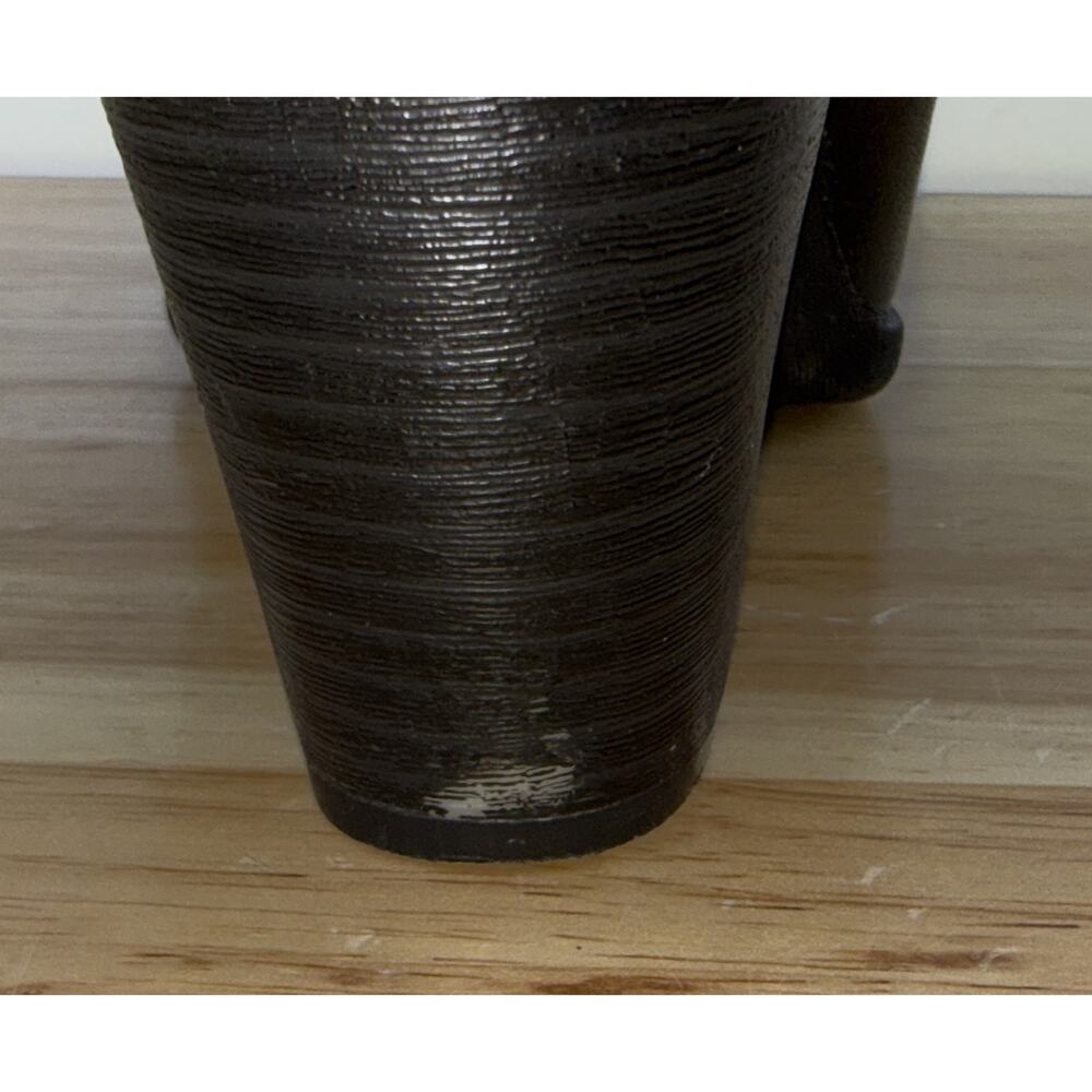 B.O.C Richardson Black Leather Chunky Heel Ankle Booties By Born Women's SZ 9.5M - Picture 10 of 12